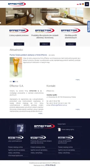 Nowa odsłona strony www firmy Effector