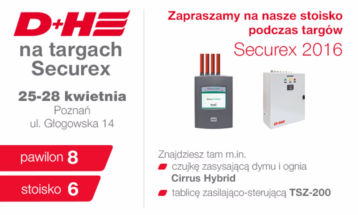 D+H Polska na targach Securex 2016