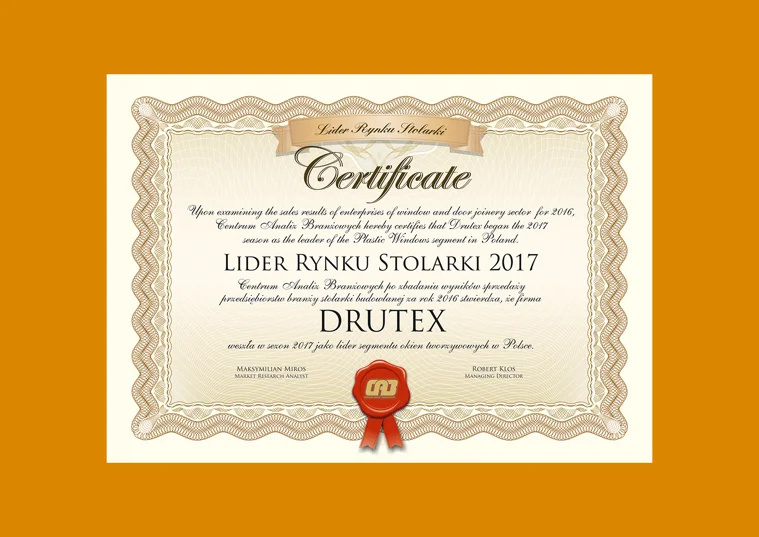 Drutex wzmacnia pozycję lidera rynku w Polsce
