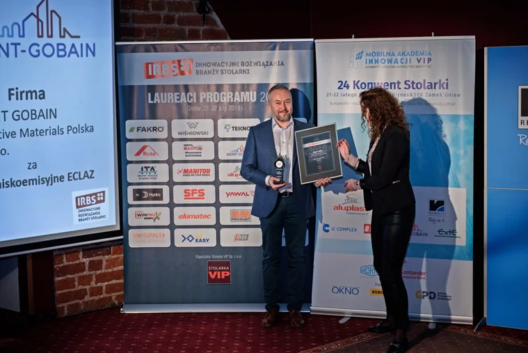 Saint-Gobain Building Glass Polska nagrodzona w programie Innowacyjne Rozwiązania Branży Stolarki 2019