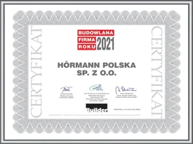 Firma Hörmann Polska z certyfikatami Builder Awards