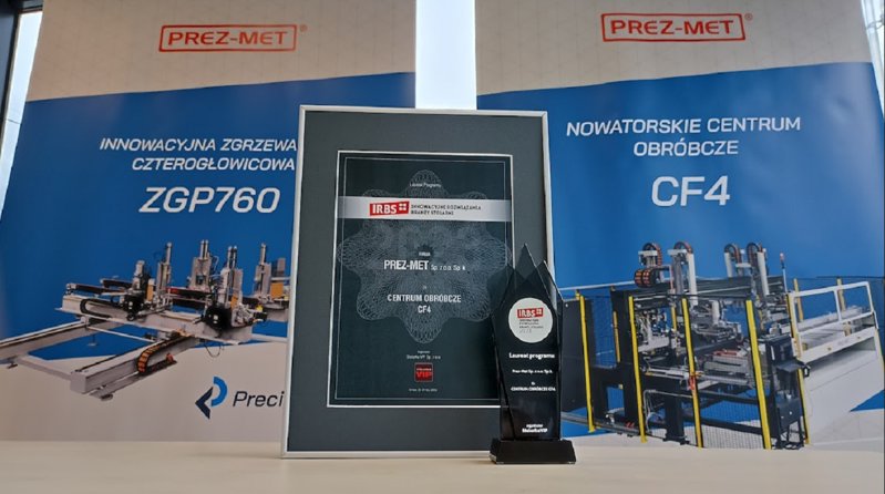 Nagroda dla firmy PREZ-MET na 33 Konwencie Stolarki VIP