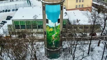 Nowy mural w Sandomierzu będzie oczyszczał powietrze