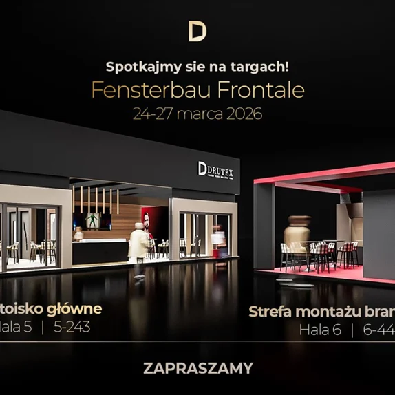 DRUTEX na Fensterbau Frontale 2026 z innowacyjnym stoiskiem i gościem specjalnym 