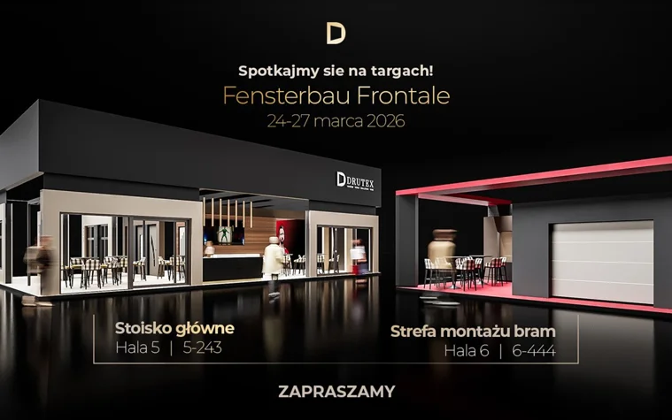 DRUTEX na Fensterbau Frontale 2026 z innowacyjnym stoiskiem i gościem specjalnym 
