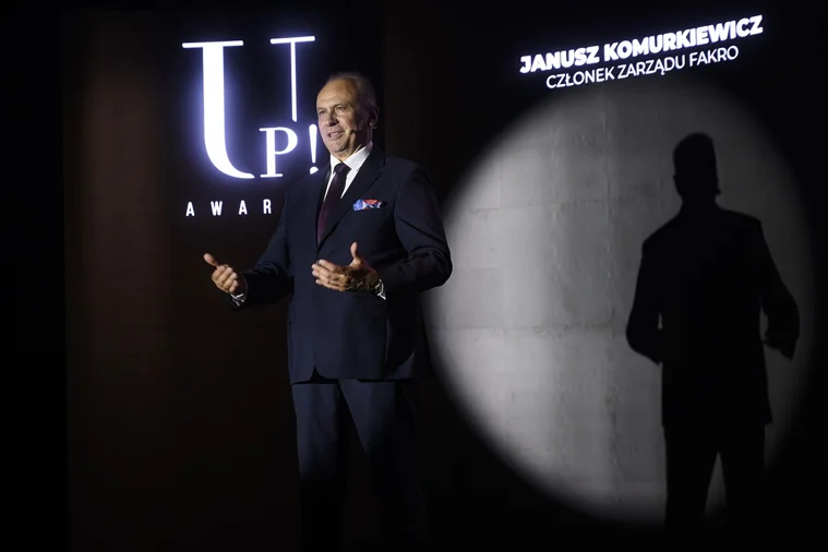 Janusz Komurkiewicz reprezentował FAKRO podczas gali UP!Awards 2026 