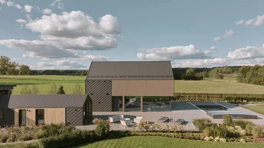 Kojąca architektura z widokiem na naturę